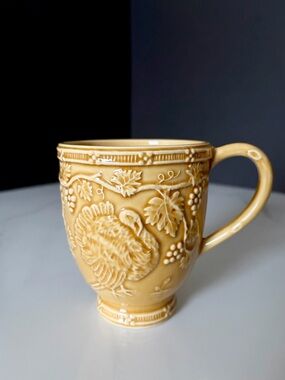 Yellow Turkey Mug by Bordallo Pinheiro